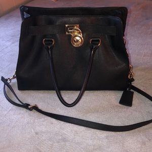 Michael Kors Black Leather Handbag